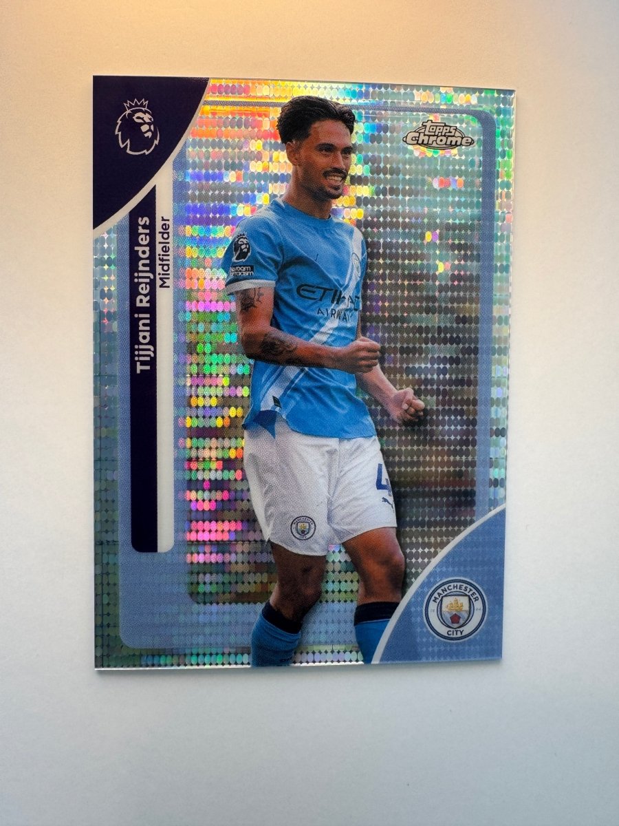 Tijjani Reijnders 122 Prism Refractor — 2026 Topps Chrome Premier League — Manchester City by KitRoom Cards on MYNTED