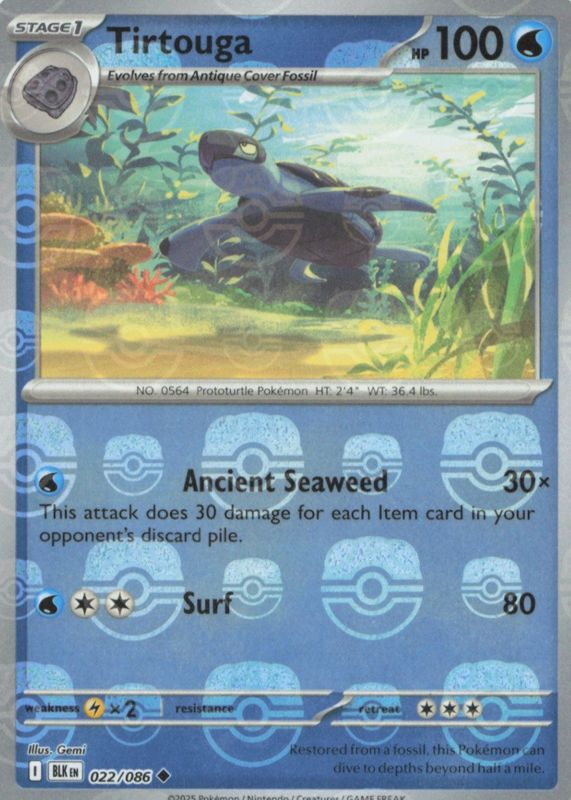 Tirtouga (Master Ball) 022 - Black Bolt (BLK) by SAFAQATI on MYNTED