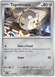 Togedemaru 073/094 Common | Mega Evolution – Phantasmal Flames by Worth the XP on MYNTED