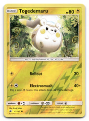 Togedemaru Burning Shadows Common 47/147 Holo by The Greatest on MYNTED