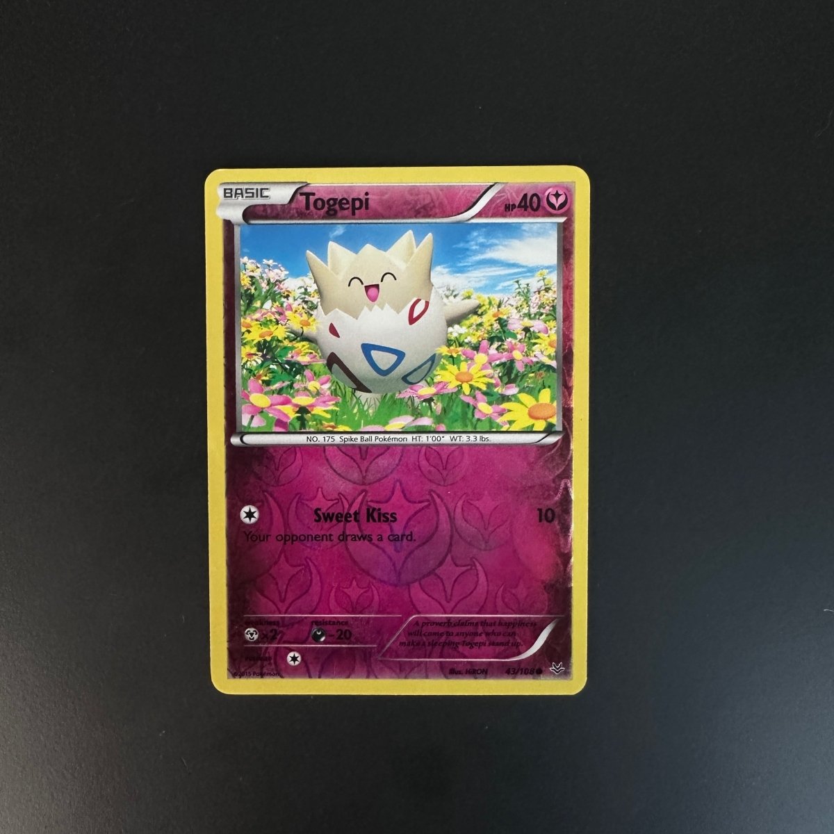Togepi - 43/108 - Common - Reverse Holo - Pokemon XY - Roaring Skies by The Greatest on MYNTED