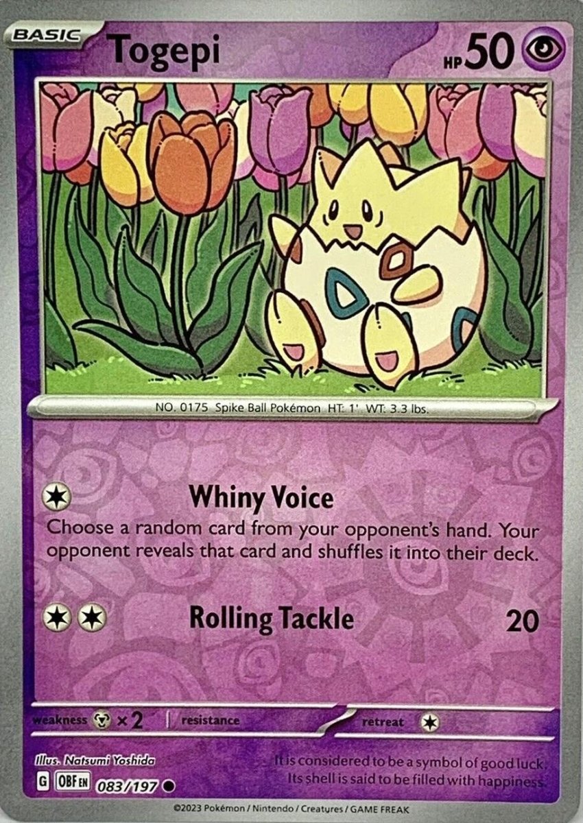 Togepi [Reverse Holo] 83 Pokemon Obsidian Flames by Moe‘s Vault on MYNTED