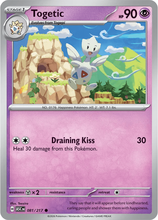 Togetic 081 - Ascended Heroes by PokéPW on MYNTED