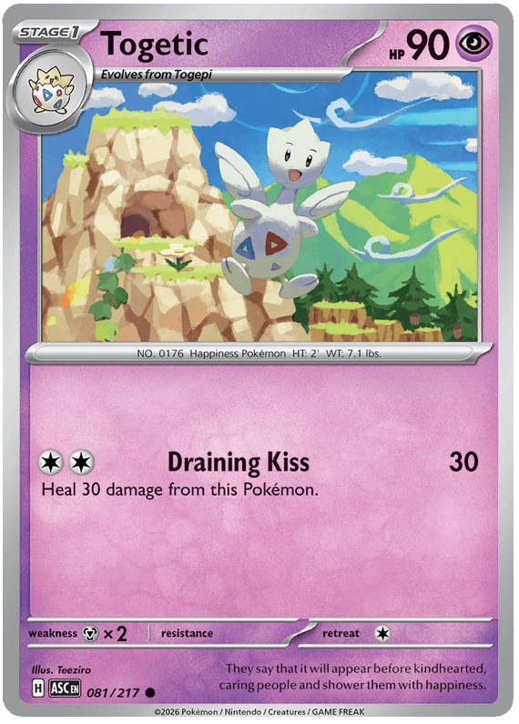 Togetic 081/217 Common | Mega Evolution – Ascended Heroes by Worth the XP on MYNTED