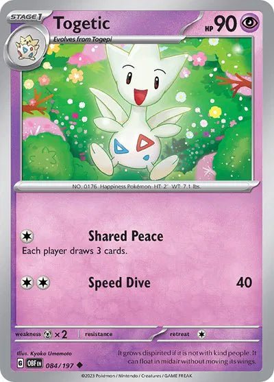 Togetic 084/197 · Normal (Obsidian Flames) by Devastation Collectibles on MYNTED