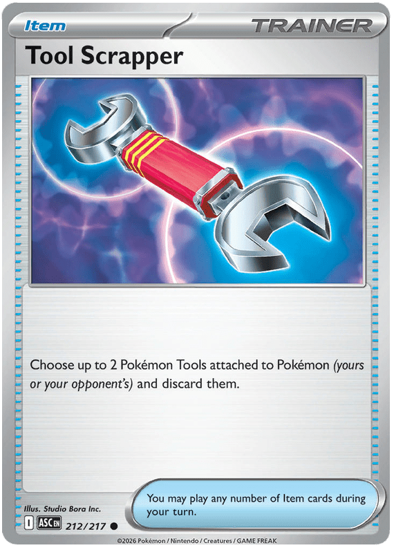 Tool Scrapper 212/217 Common | Mega Evolution – Ascended Heroes by Worth the XP on MYNTED