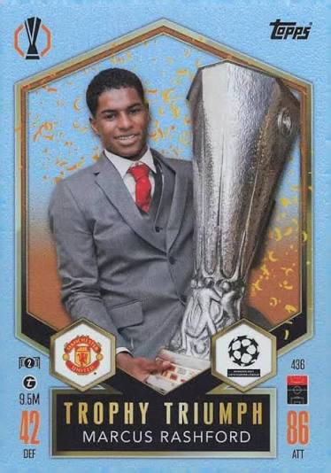 Topps Trophy Triumph Marcus Rashford by Cards Corner on MYNTED