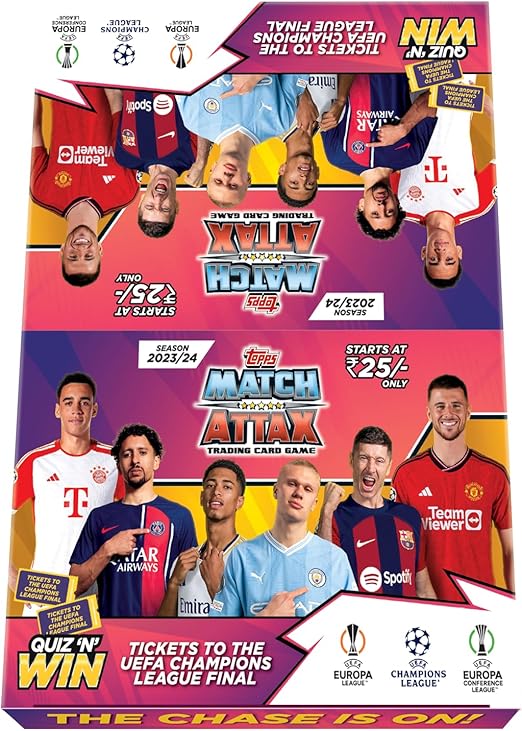 Topps UEFA Champions League Match Attax 23/24 Trading Card (Flow Pack - Pack of 40) by BrickMak on MYNTED