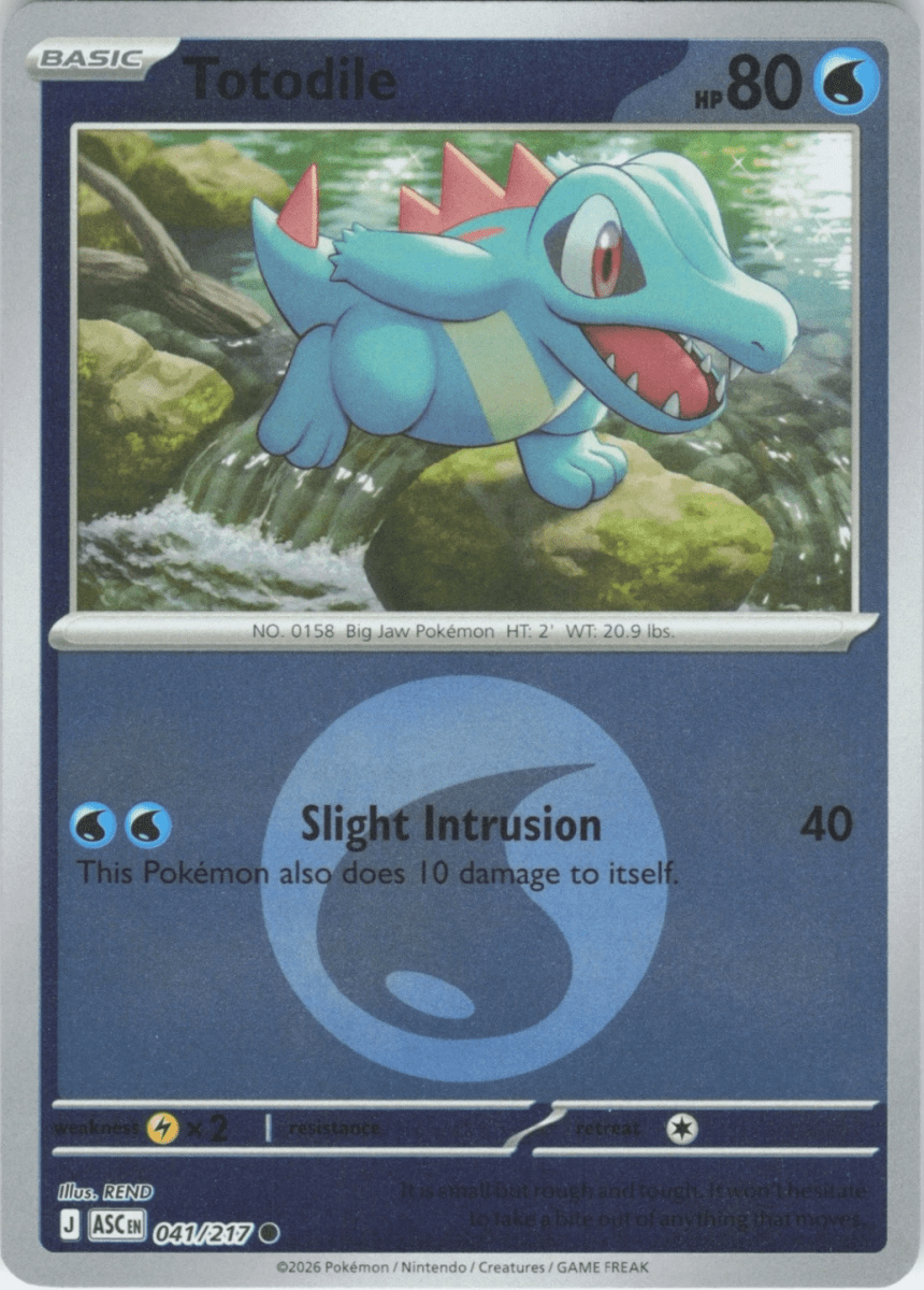 Totodile - 041/217 (Energy Symbol Pattern) - ME: Ascended Heroes (ASC) by SAFAQATI on MYNTED