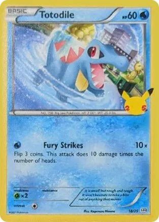 Totodile 18/25 - Promo McDonald's 25th Anniversary - Holofoil by Light Collectibles on MYNTED