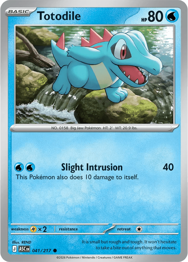 Totodile Ascended Heroes Common 041/217 by PokeMagic on MYNTED