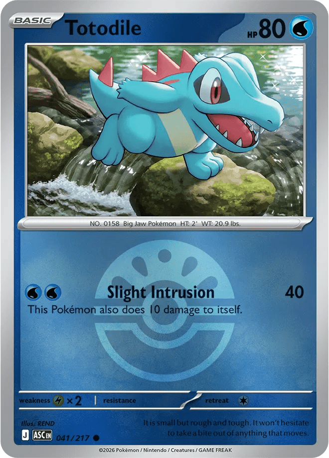 Totodile (Friend Ball) 041/217 (Ascended Heroes) by Collectorbull on MYNTED