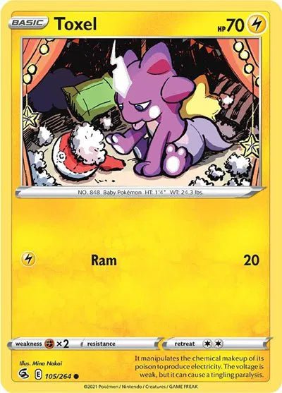 Toxel (105) 105/264 · Reverse Holofoil (Fusion Strike) by ISB Collector on MYNTED