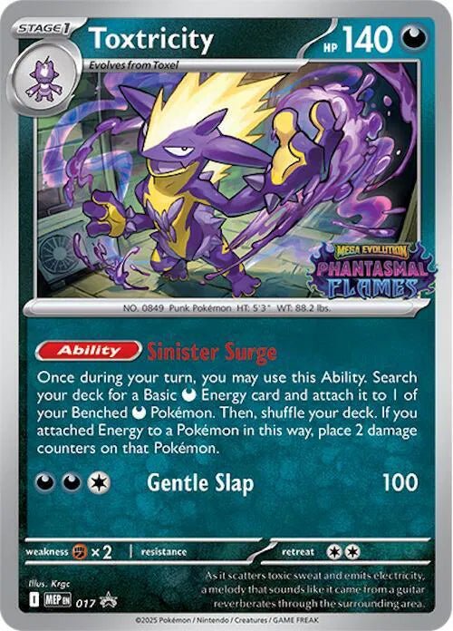 Toxtricity (Prerelease) Mega Evolution Promos Promo 017 SEALED ( 40 CARD DECK ) by PokeMagic on MYNTED
