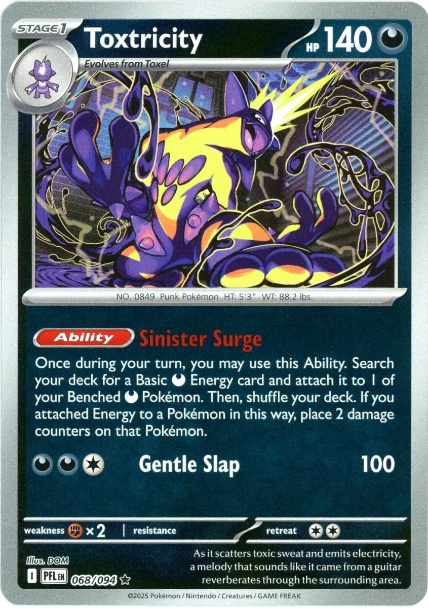 Toxtricity [Reverse Holo] 68 Pokemon Phantasmal Flames by Moe‘s Vault on MYNTED