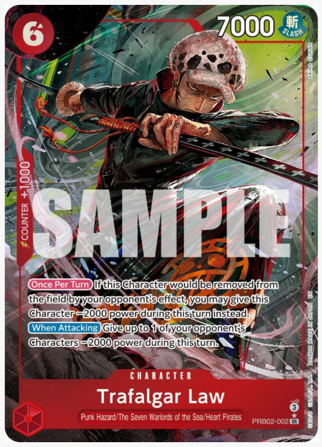 Trafalgar Law - PRB02-002 (Alternate Art) by Nekohime TCG on MYNTED