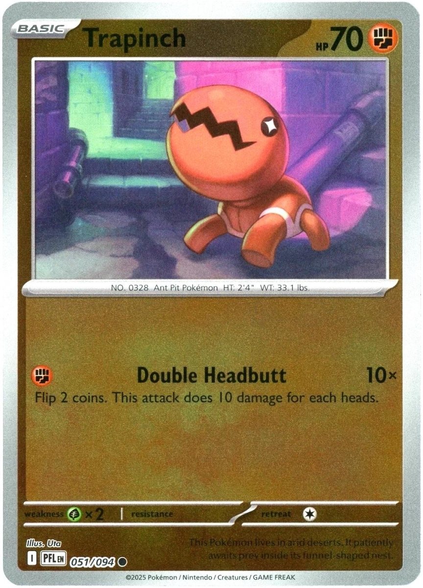 Trapinch [Reverse Holo] 51 Pokemon Phantasmal Flames by Moe‘s Vault on MYNTED