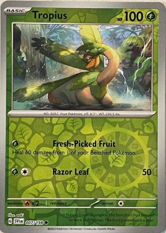 Tropius [Reverse Holo] 7 Pokemon Scarlet & Violet by Shaibz TCG on MYNTED