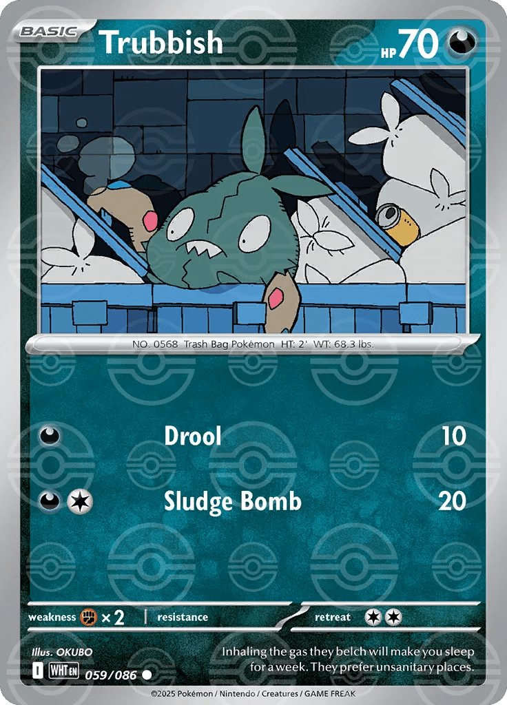 Trubbish - 059/086 - Pokeball Pattern by The Archive Stop on MYNTED