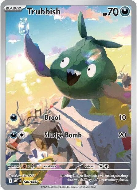Trubbish 140/86 - White Flare - Illustration Rare by Light Collectibles on MYNTED