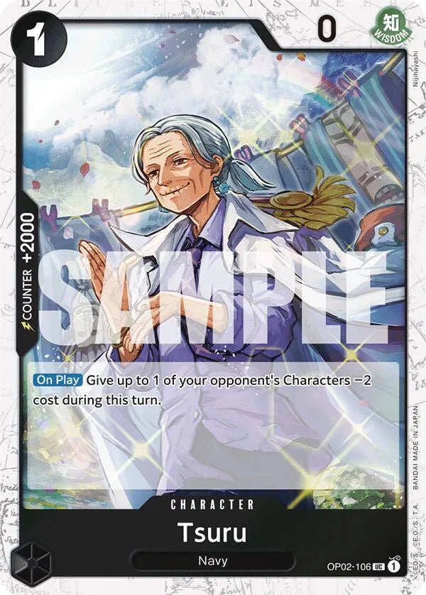 Tsuru (Jolly Roger Foil) Premium Booster UC OP02 - 106 by Schmutzfink TCG on MYNTED