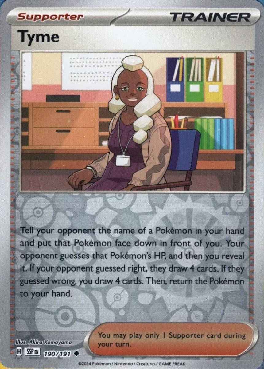 Tyme [Reverse Holo] 190 Pokemon Surging Sparks by Moe‘s Vault on MYNTED