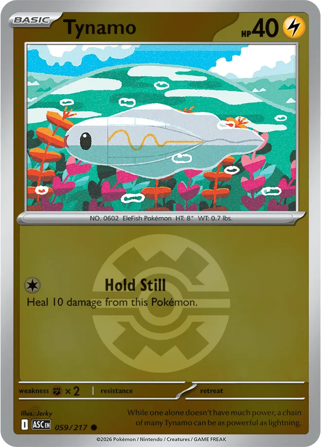 Tynamo 059 Quick Ball Rev Holo - Ascended Heroes by PokéPW on MYNTED