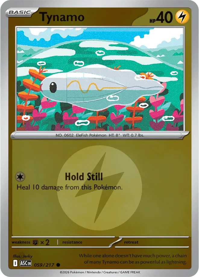 Tynamo (Energy Symbol Pattern) Ascended Heroes Common 059/217 by Shark Pop Culture on MYNTED