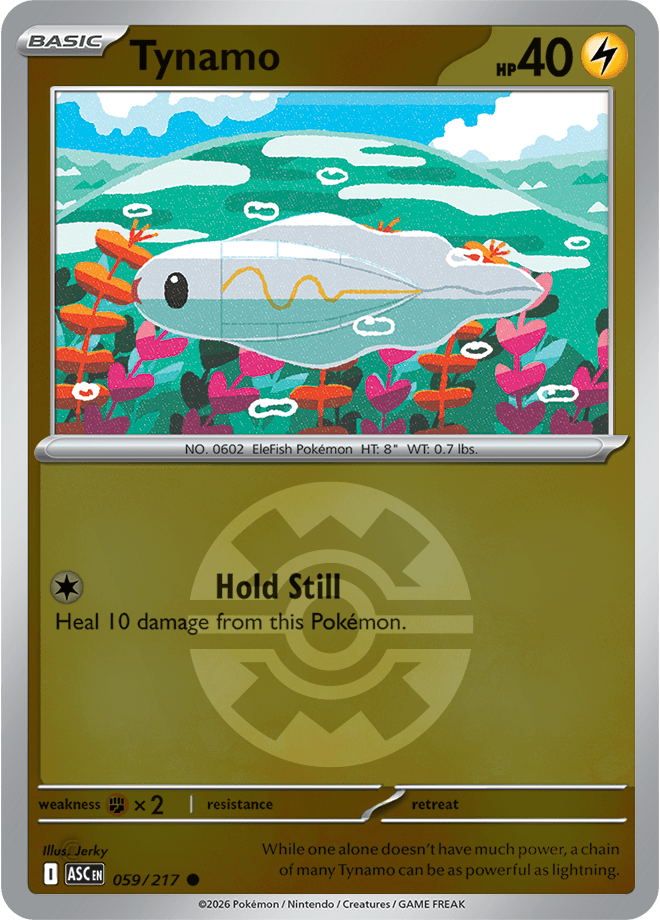 Tynamo (Quick Ball) 059/217 Reverse Holo | Mega Evolution – Ascended Heroes by Worth the XP on MYNTED