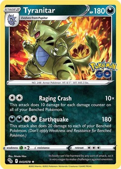 Tyranitar 043/078 · Holofoil (Pokemon Go) by ISB Collector on MYNTED