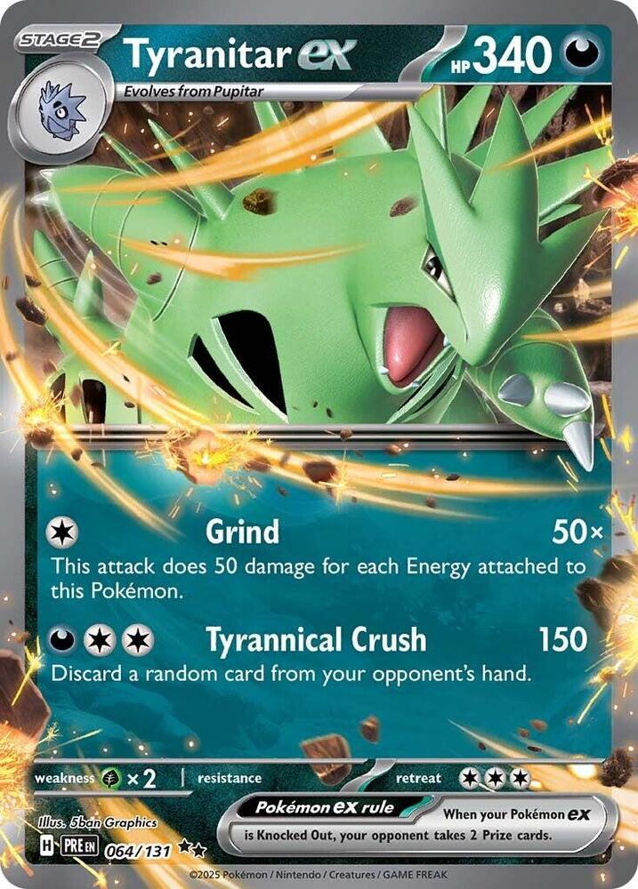 Tyranitar ex - 064/131 SV: Prismatic Evolutions (PRE) by SAFAQATI on MYNTED