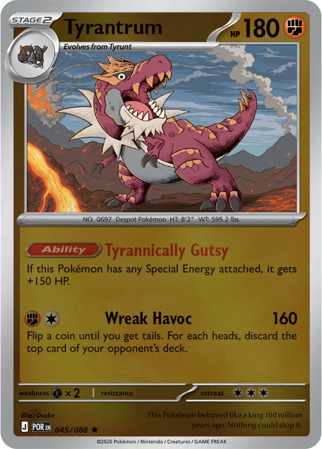 Tyrantrum 045 Rev Holo - Perfect Order by PokéPW on MYNTED
