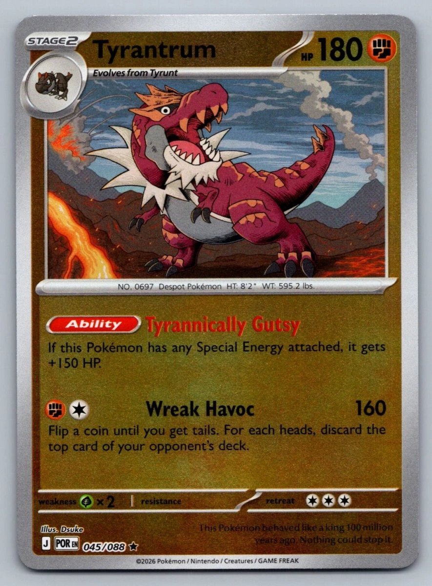 Tyrantrum - 045/088 (Reverse Holo) - Perfect Order (ME03) by SAFAQATI on MYNTED