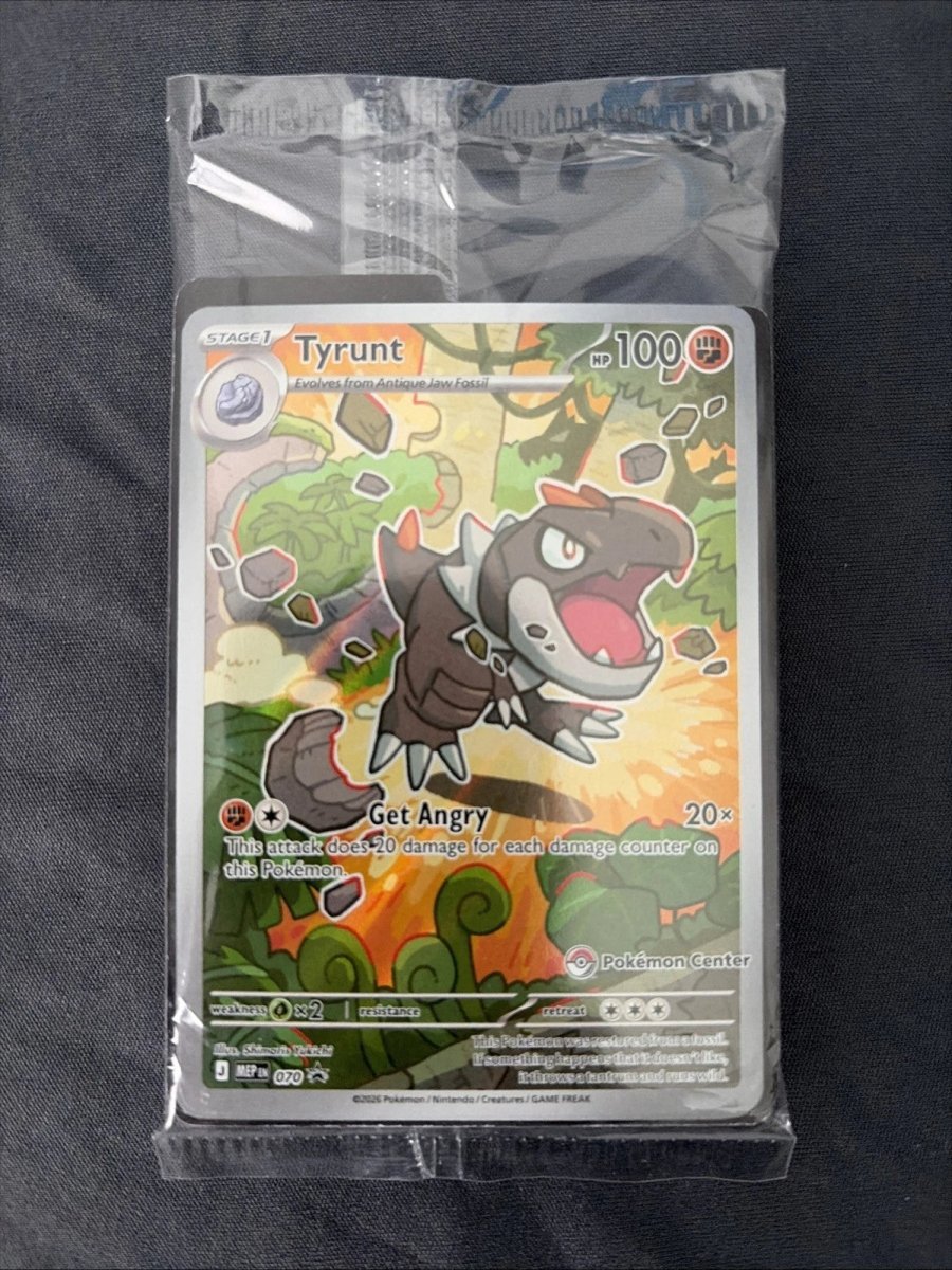 Tyrunt - 070 (Pokemon Center Exclusive) - ME: Mega Evolution Promo (MEP) (SEALED) by SAFAQATI on MYNTED