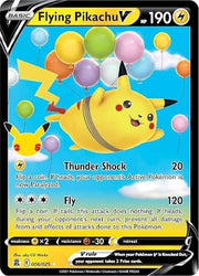 25th anniversary celebrations flying pikachu v 006/025