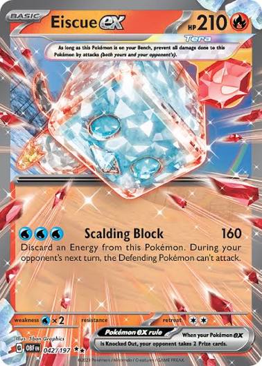 eiscue ex obsidian flames 042/197