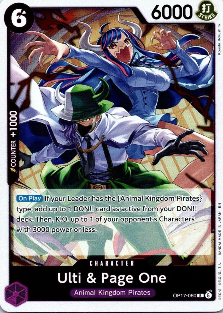 Ulti & Page One OP17-060 (The World's Strongest Warriors) by Moe‘s Vault on MYNTED