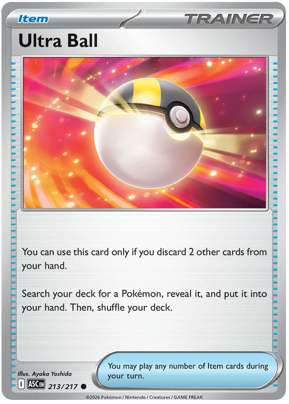 Ultra Ball 213/217 Common | Mega Evolution – Ascended Heroes by Worth the XP on MYNTED