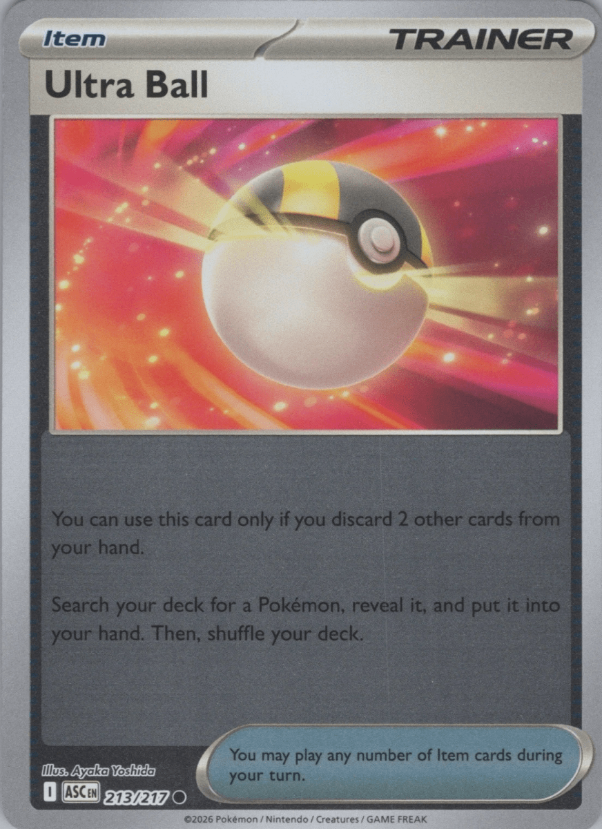 Ultra Ball - 213/217 (Reverse Holo) - ME: Ascended Heroes (ASC) by SAFAQATI on MYNTED