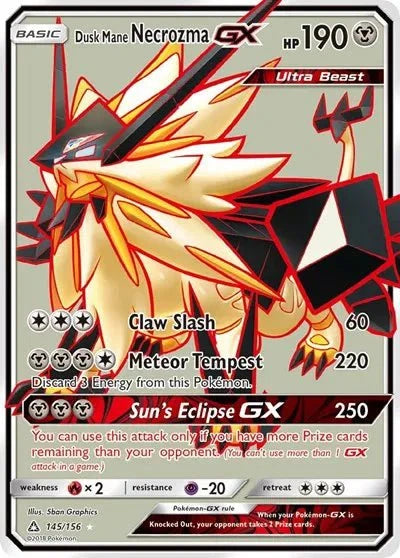 Ultra Prism Dusk Mane Necrozma GX 145/156 by PlayVault on MYNTED