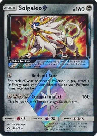 solgaleo prism star ultra prism 89/156