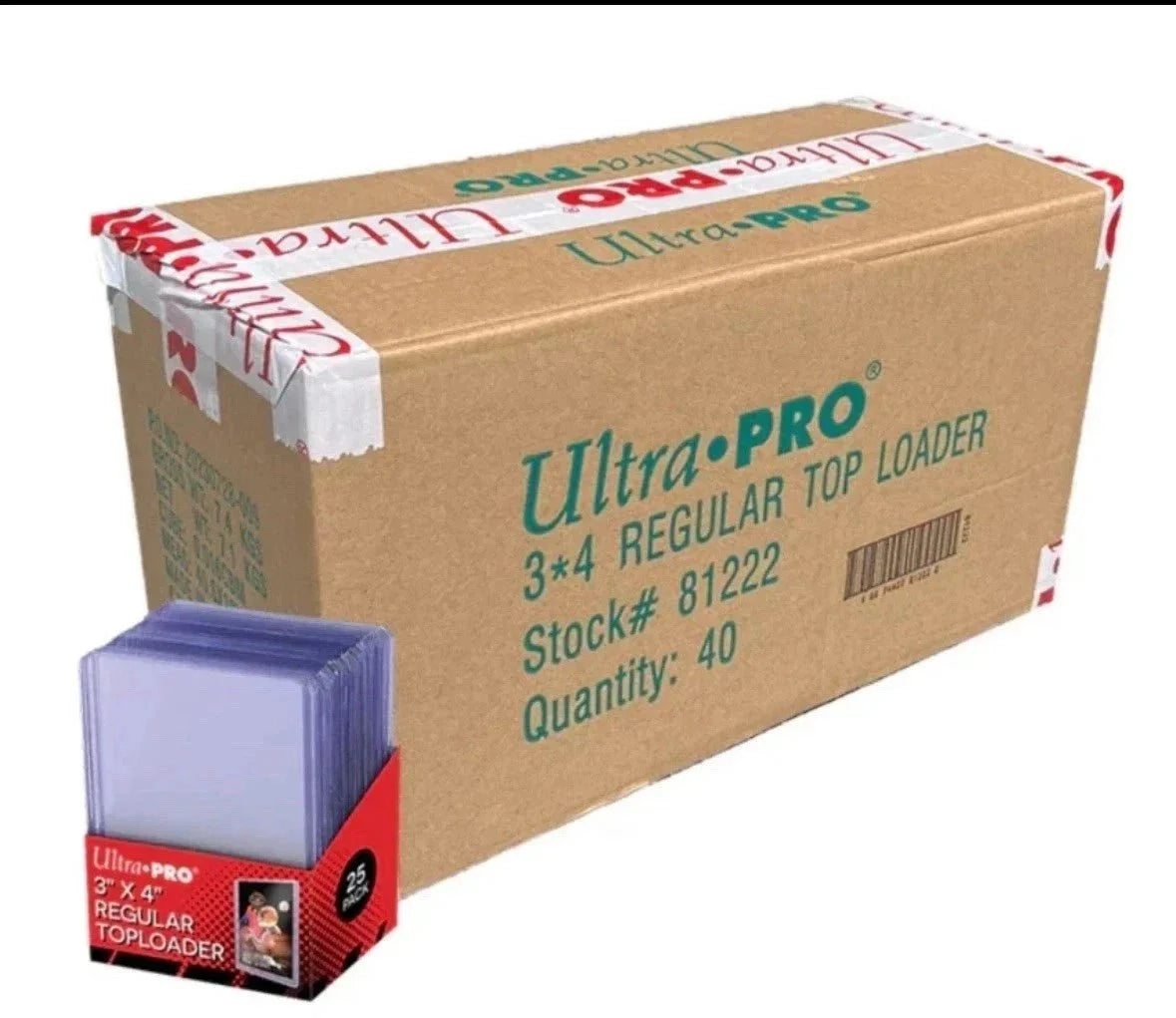 Ultra PRO Regular 3x4 Standard Top Loader (40 Packs of 25) TopLoader 1000ct Case by BrickMak on MYNTED