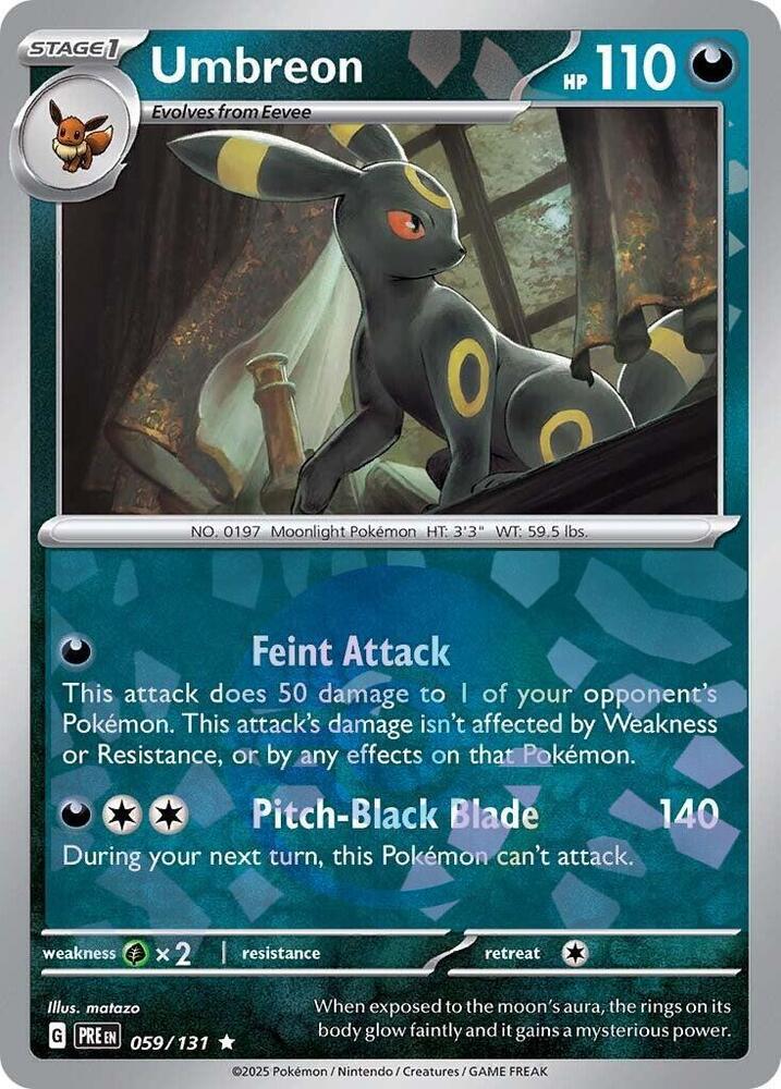 Umbreon - 059/131 (Poke Ball Pattern) - SV: Prismatic Evolutions (PRE) by SAFAQATI on MYNTED