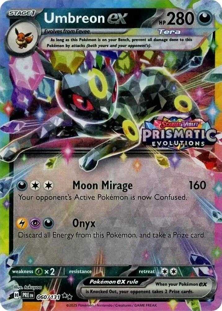 Umbreon Ex 060/131 - Prismatic Evolutions - Promo (Sealed) by Light Collectibles on MYNTED