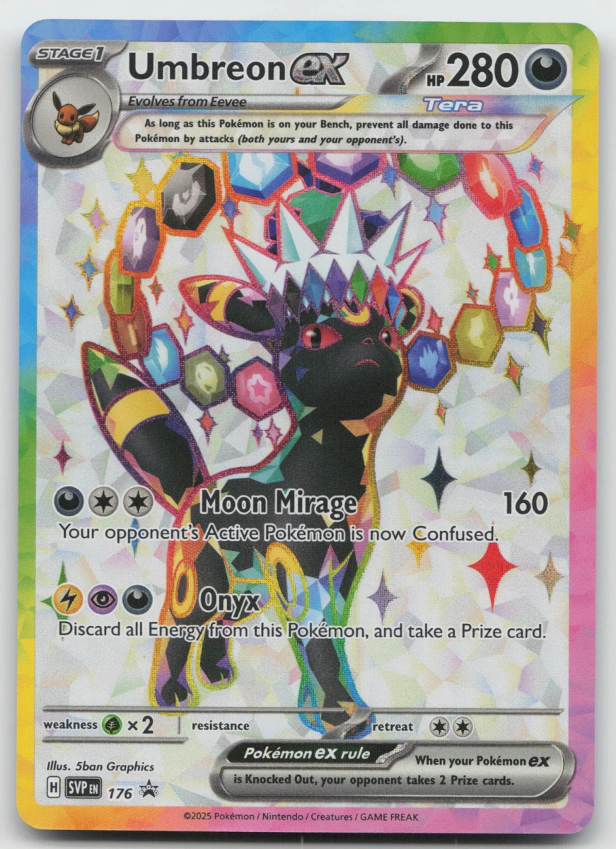 Umbreon ex - 176 - SV: Scarlet & Violet Promo Cards (SVP) by SAFAQATI on MYNTED