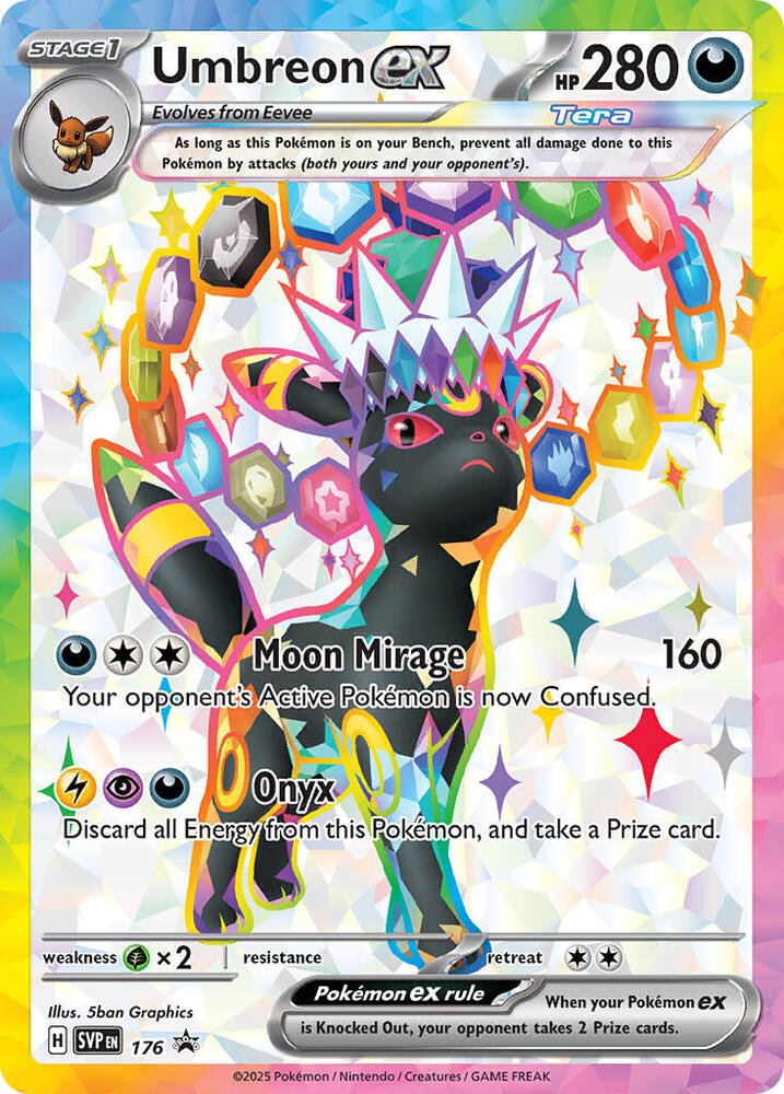 Umbreon ex - 176 - SV: Scarlet & Violet Promo Cards (SVP) by SAFAQATI on MYNTED