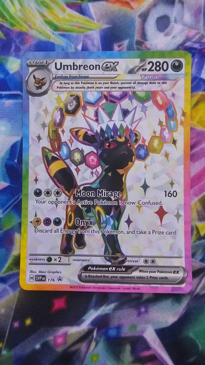 Umbreon ex SVP 176 Promo - Scarlet & Violet Promo by Light Collectibles on MYNTED