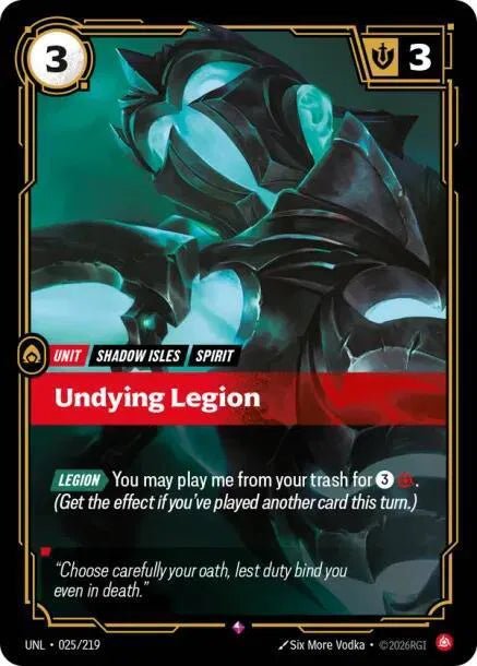 Undying Legion 025/219 (Unleashed) by GDR TCG on MYNTED