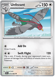 Unfezant 073/086 Uncommon | Scarlet & Violet – Black Bolt by Worth the XP on MYNTED