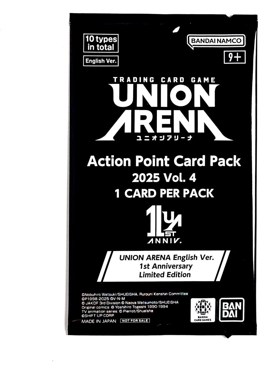 Union Arena - Action Point Card Pack 2025 Vol. 4 - 1st Anniversary Set - Union Arena Promotion Cards (UEPR) by TCGDON on MYNTED